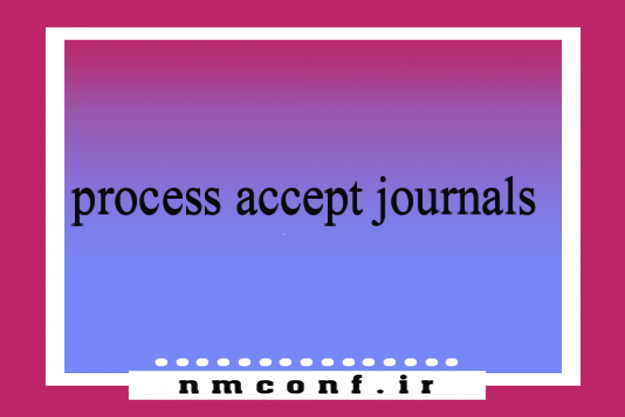 The application process for printing accepted articles in journals